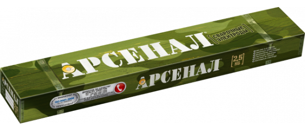 Электроды сварочные Арсенал МР-3, ф 3 мм (уп-2,5 кг) купить с доставкой в Серебряных Прудах